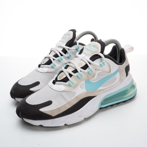 NIKE Air Max 270 React Photon Dust Aurora Green Black women's size 6.5 - Picture 4 of 11